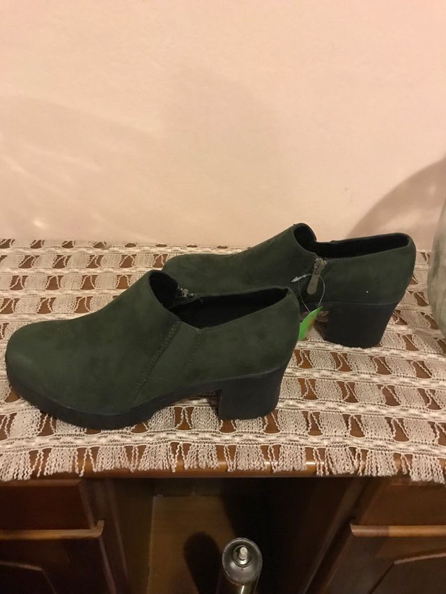 Botines verdes invierno talla 39