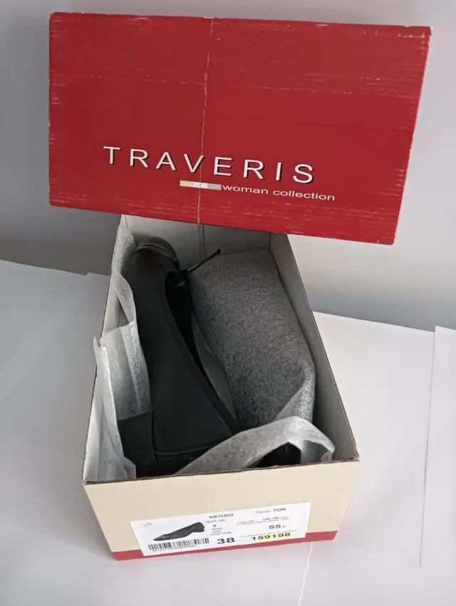 Zapatos planos TRAVERIS negros mujer