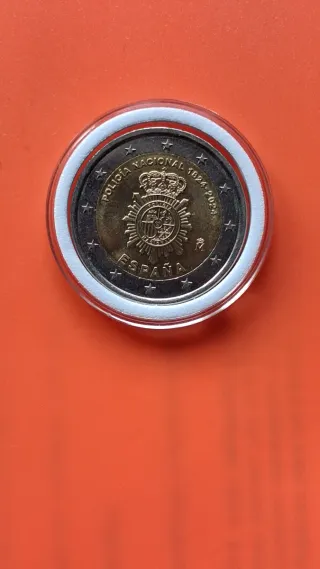 Moneda 2€ España Policía Nacional 1824-2024