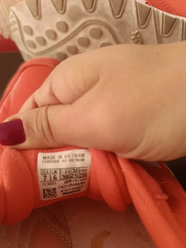 Zapatillas Reebok Classic Nylon Talla 39 Naranja