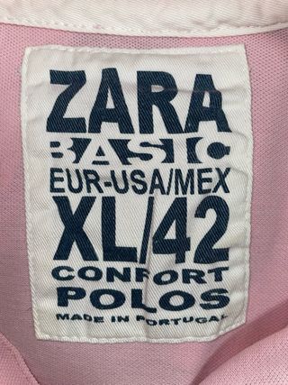 Polo rosa con rombos