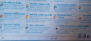 Funda de gel para sillín largo de bicicleta.