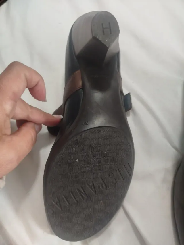 Zapatos Hispanitas Negros y Marrones Talla 39