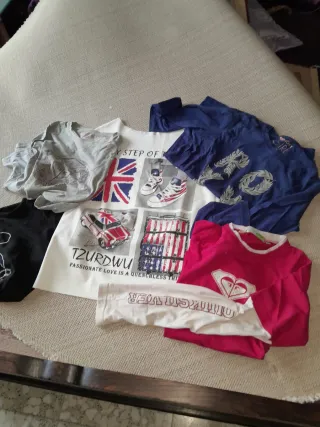 Lote 3 Camisetas Roxy Chica Talla 16,regalo 2 tous