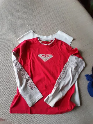 Lote 3 Camisetas Roxy Chica Talla 16,regalo 2 tous