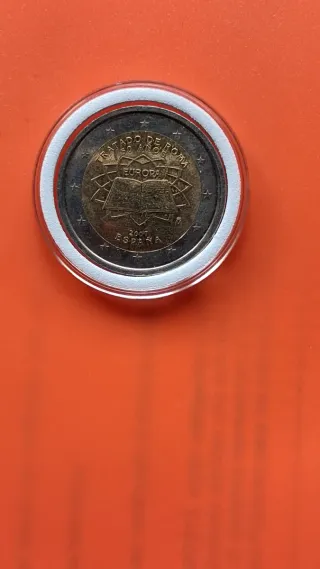 Moneda 2€ España 2007 Tratado de Roma