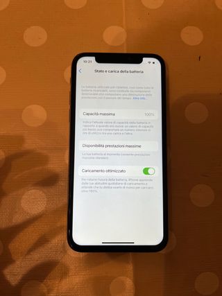 iPhone X 100% Salute Batteria!!