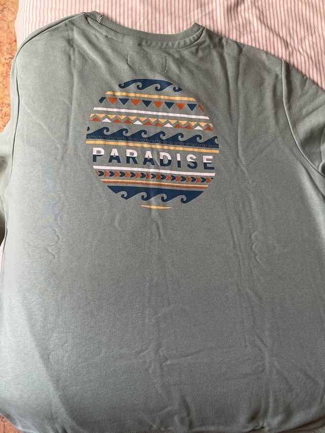 Sudadera EasyWear verde menta con estampado