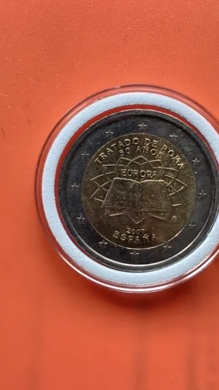 Moneda 2€ España 2007 Tratado Roma