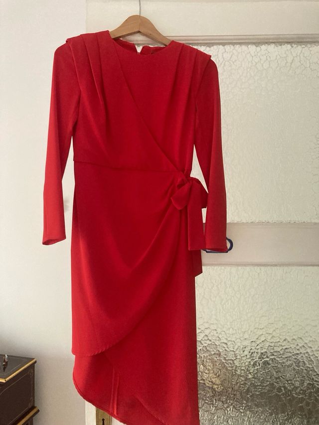 Vestido Bimani Rojo Talla 34 Nuevo