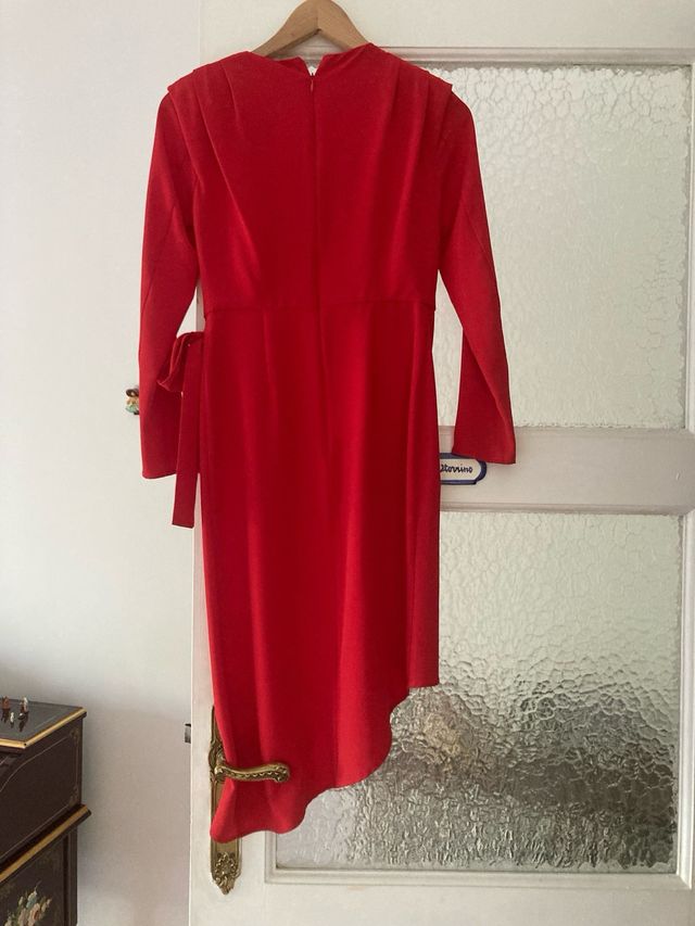 Vestido Bimani Rojo Talla 34 Nuevo