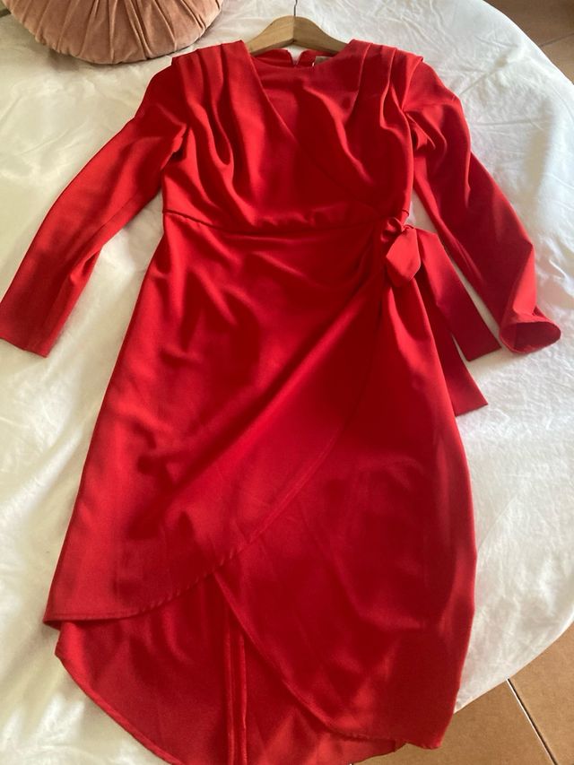Vestido Bimani Rojo Talla 34 Nuevo