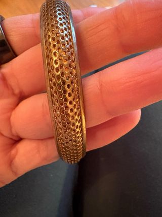 Set 6 bracciali donna effetto oro anticato e perle