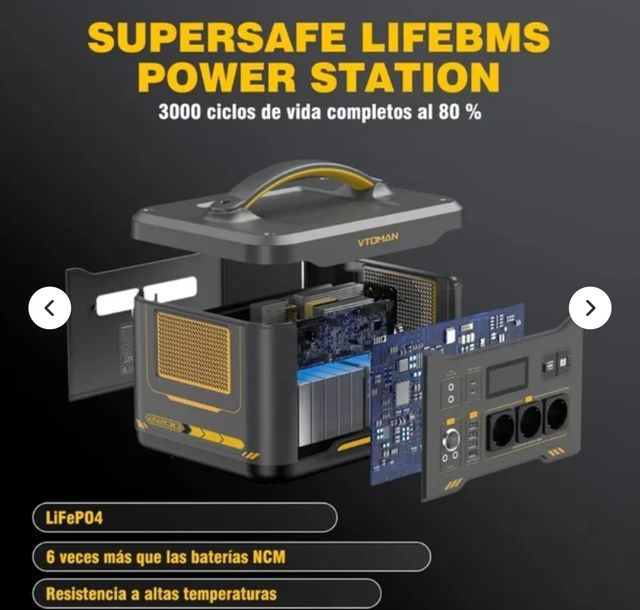 Estación de energía Vtoman 2200w ( 4400 w pico)
