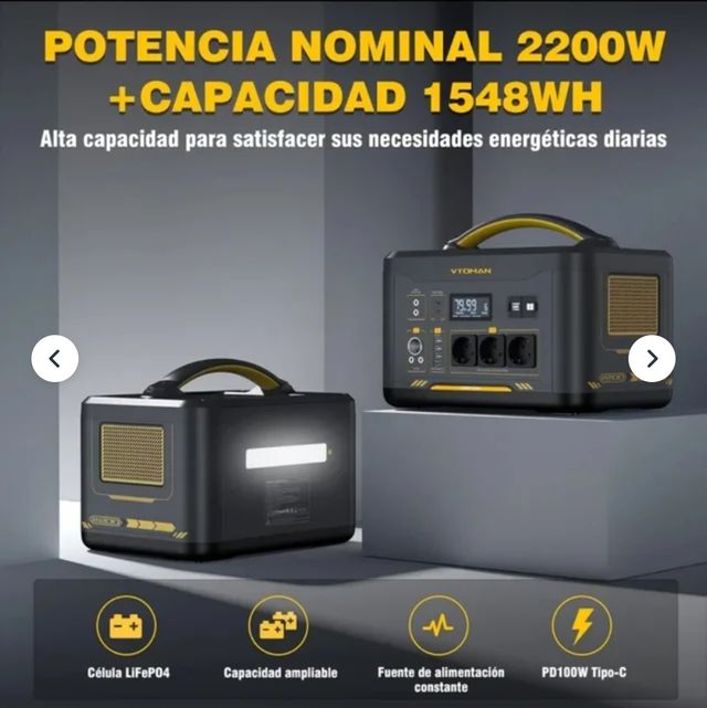 Estación de energía Vtoman 2200w ( 4400 w pico)