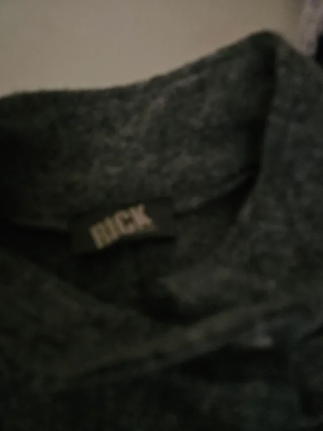 Abrigo lana gris sin forro