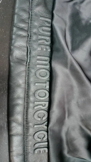 Chaqueta Belstaff Negra Cuero Moto