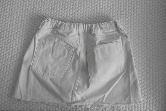 Falda vaquera blanca Mango