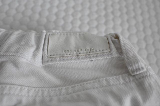 Falda vaquera blanca Mango