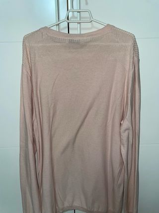 Jersey fino Bershka rosa manga larga