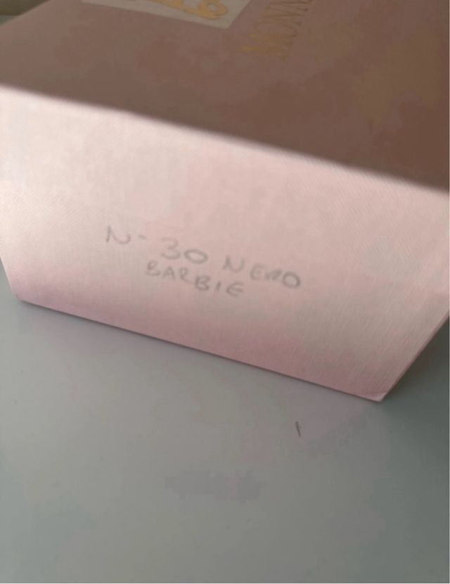 Scarpe bimba Barbie nere glitter rosa n 30