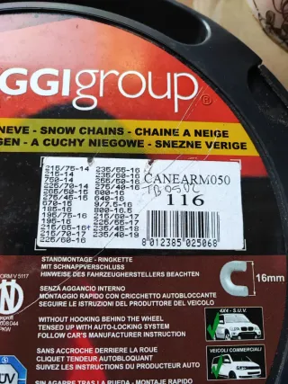 Catene da Neve GGIgroup CANEARM050