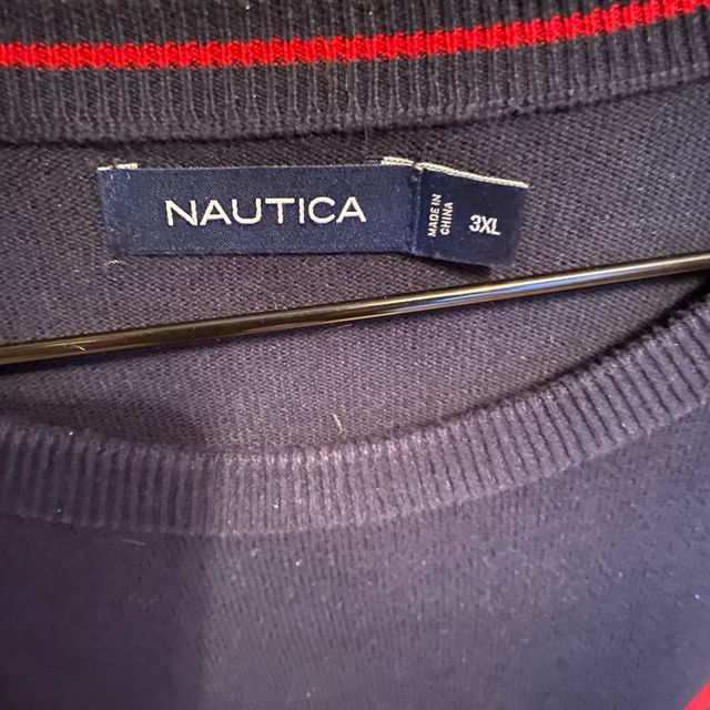 Jersey Náutica Rayas Hombre Azul/Rojo