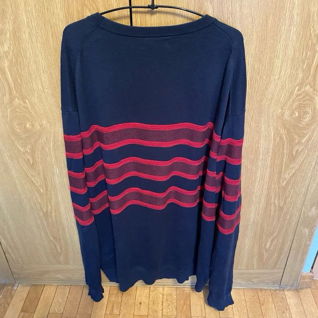 Jersey Náutica Rayas Hombre Azul/Rojo