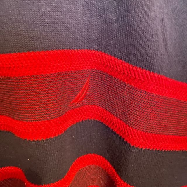 Jersey Náutica Rayas Hombre Azul/Rojo