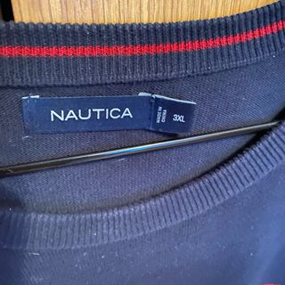 Jersey Náutica Rayas Hombre Azul/Rojo