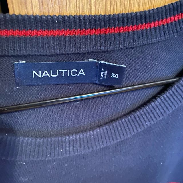 Jersey Náutica Rayas Hombre Azul/Rojo