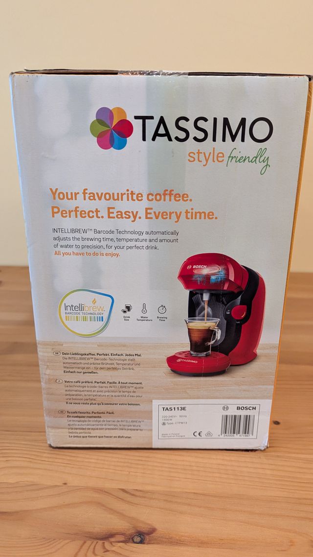 Cafetera Bosch Tassimo Style Friendly Roja