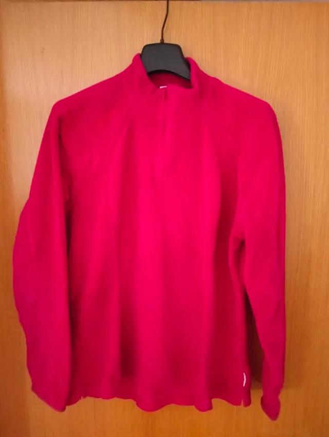 Sudadera polar mujer rosa/rojo