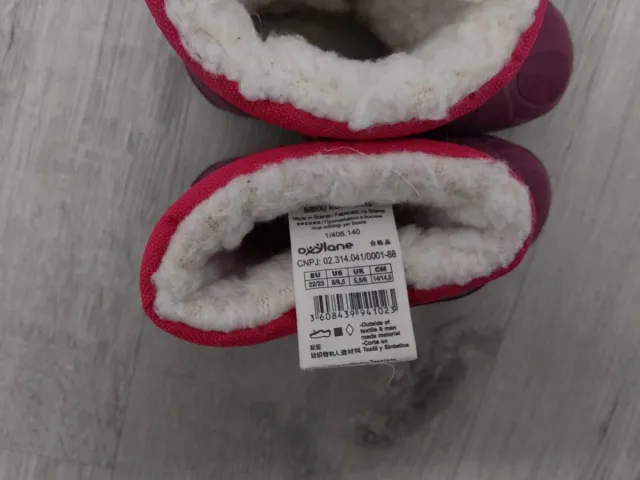 Botas de nieve / apres ski Quechua rosas talla 22