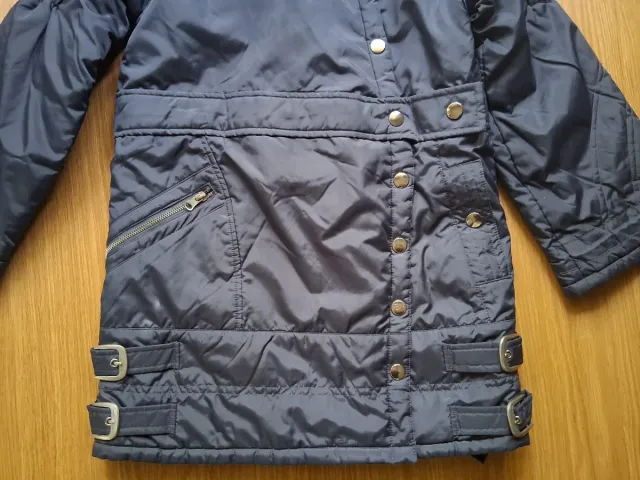 Abrigo niña invierno, diseño asimétrico, 10 años