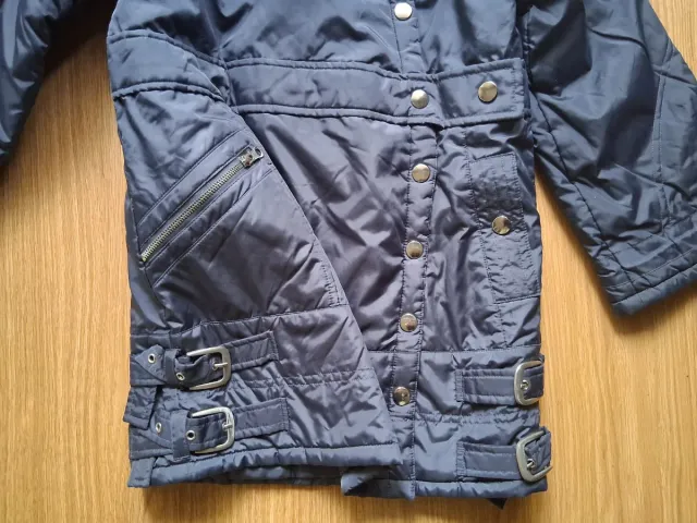 Abrigo niña invierno, diseño asimétrico, 10 años