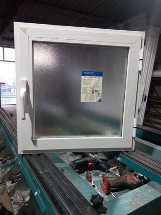 3 Ventanas de aluminio blanco de 1hoja 60x60 Nueva