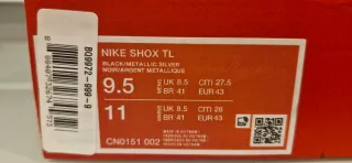 Zapatillas Nike Shox TL Negras y Amarillas