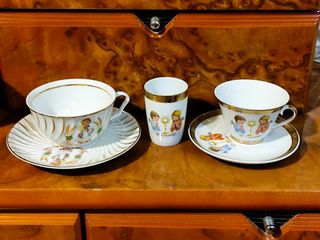 Antiguo Juego Porcelana Primera Comunión