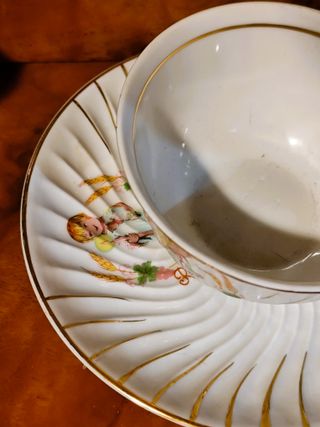 Antiguo Juego Porcelana Primera Comunión