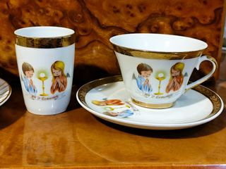 Antiguo Juego Porcelana Primera Comunión