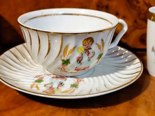 Antiguo Juego Porcelana Primera Comunión