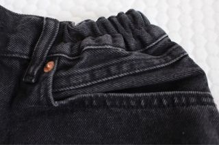 Falda vaquera negra Mango Talla M