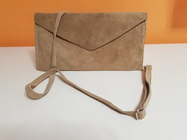 Bolso/Clutch Beige/Marrón