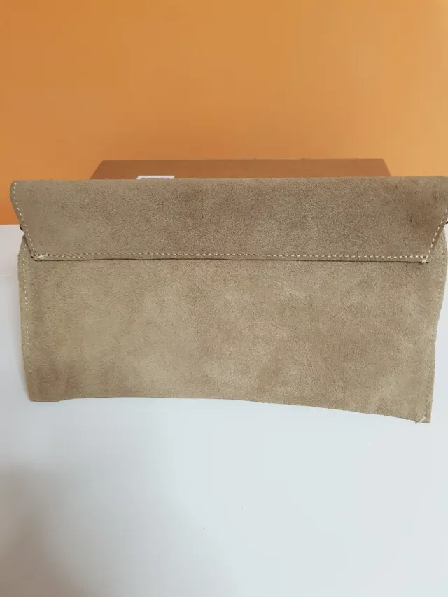 Bolso/Clutch Beige/Marrón
