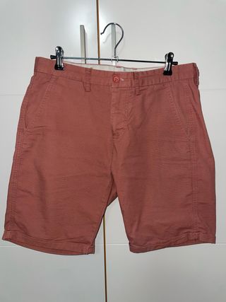 Pull&Bear Pantalón Corto Coral talla 38