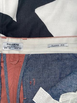 Pull&Bear Pantalón Corto Coral talla 38