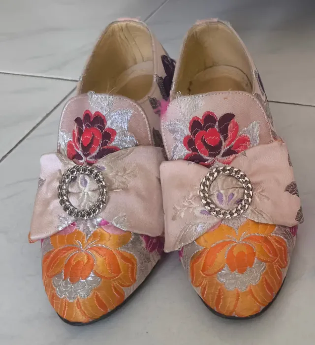 Zapatos Fallera Rosa