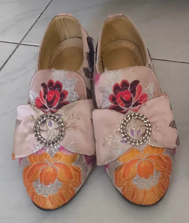 Zapatos Fallera Rosa