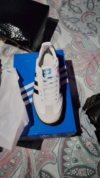 Adidas Samba Beige/Blanco Casi Nuevas